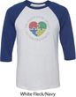 Autism Shape of My Heart Raglan Shirt