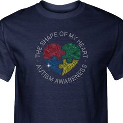 Autism Shape of My Heart Tall T-shirt Autism Shape of My Heart Tall T-shirt