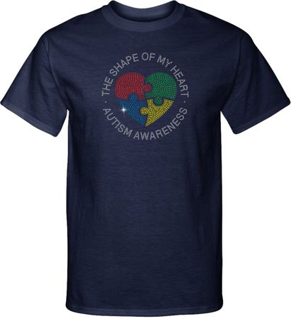 Autism Shape of My Heart Tall T-shirt