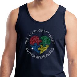 Autism Shape of My Heart Tank Top Autism Shape of My Heart Tank Top