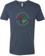 Autism Shape of My Heart V-neck Shirt
