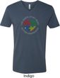 Autism Shape of My Heart V-neck Shirt
