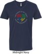 Autism Shape of My Heart V-neck Shirt