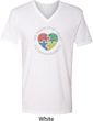 Autism Shape of My Heart V-neck Shirt