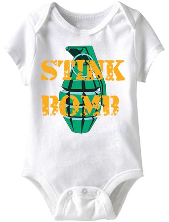 Baby Funny Romper Bomber Infant White Babies Creeper