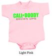 Baby Funny Romper Doody Calls Infant Green Logo Babies Creeper