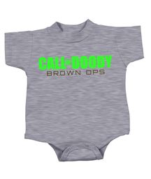 Baby Funny Romper Doody Calls Infant Green Logo Babies Creeper Baby Funny Romper Doody Calls Infant Green Logo Babies Creeper
