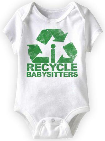 Baby Funny Romper Recycle Infant White Babies Creeper