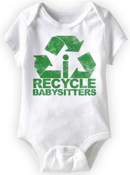 Baby Funny Romper Recycle Infant White Babies Creeper Baby Funny Romper Recycle Infant White Babies Creeper