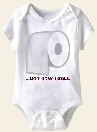 Baby Funny Romper Roll Infant White Babies Creeper