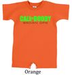 Baby Funny Romper Shirt Doody Calls Infant Green Logo Creeper Tee