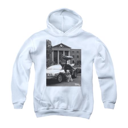 Back To The Future Hoodie Sweatshirt Einstein White Adult Hoody Sweat Shirt