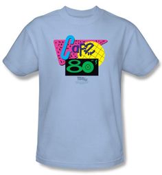 Back To The Future II Kids T-shirt Cafe 80s Light Blue Tee Shirt Youth