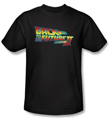 Back To The Future II Kids T-shirt Logo Black Tee Shirt Youth