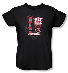 Back To The Future II Ladies T-shirt Movie Pit Bull Black Tee Shirt