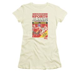 Back To The Future II Shirt Juniors Sports Almanac Cream Tee T-Shirt