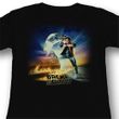Back To The Future Juniors Shirt BTF Poster Black Tee T-Shirt