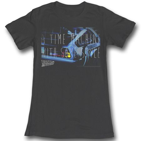 Back To The Future Juniors Shirt Serious Style Black Tee T-Shirt