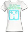 Back To The Future Juniors T-Shirt  Fun Flux White Tee Shirt