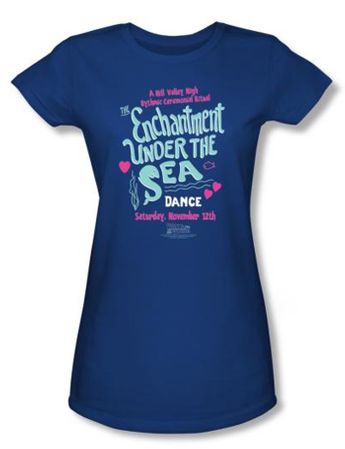 Back To The Future Juniors T-shirt Movie Under The Sea Royal Shirt