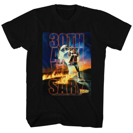 Back To The Future Shirt 30th Anniversary Black T-Shirt