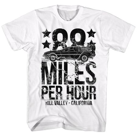 Back To The Future Shirt 88 Miles Per Hour White T-Shirt