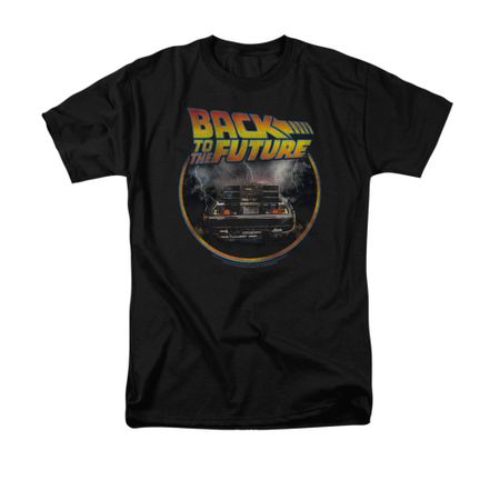 Back To The Future Shirt Back Adult Black Tee T-Shirt