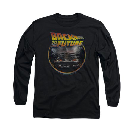 Back To The Future Shirt Back Long Sleeve Black Tee T-Shirt
