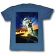 Back To The Future Shirt Go Go Go Adult Blue Tee T-Shirt