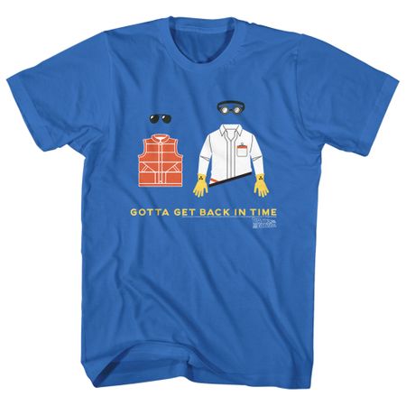 Back To The Future Shirt Gotta Get Back In Time Royal Blue T-Shirt