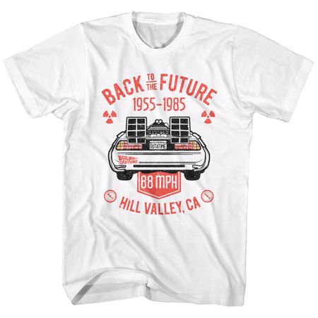 Back To The Future Shirt Hill Valley CA White T-Shirt