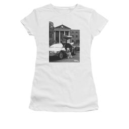 Back To The Future Shirt Juniors Einstein White Tee T-Shirt