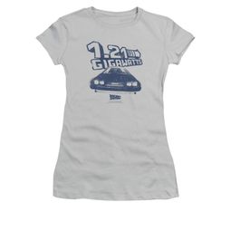 Back To The Future Shirt Juniors Gigawatts Silver Tee T-Shirt