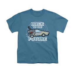 Back To The Future Shirt Kids 8 Bit Future Slate Youth Tee T-Shirt