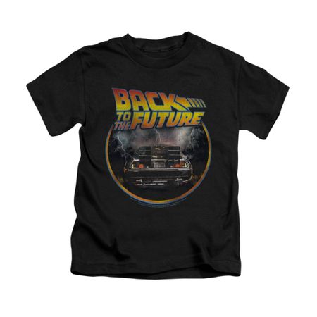 Back To The Future Shirt Kids Back Black Youth Tee T-Shirt