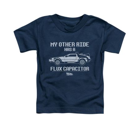 Back To The Future Shirt Kids Other Ride Navy Youth Tee T-Shirt