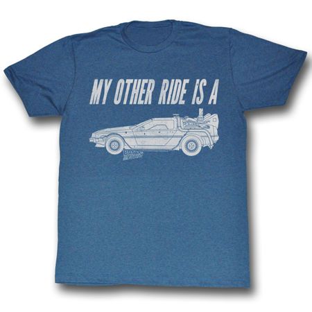 Back To The Future Shirt My Other Ride Adult Blue Tee T-Shirt