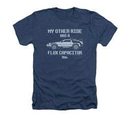 Back To The Future Shirt Other Ride Adult Heather Navy Tee T-Shirt