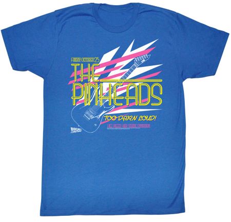 Back To The Future Shirt The Pinheads Adult Royal Tee T-Shirt