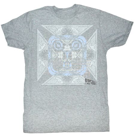 Back To The Future Shirt Retro Flux Athletic Heather T-Shirt