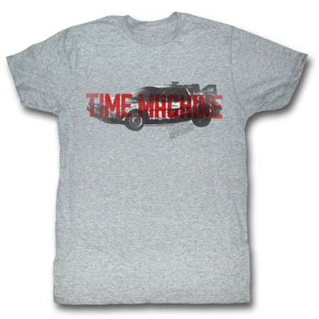 Back To The Future Shirt Time Machine Athletic Heather T-Shirt