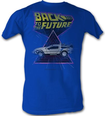Back To The Future T-Shirt - Speed Demon Blue Adult Tee Shirt