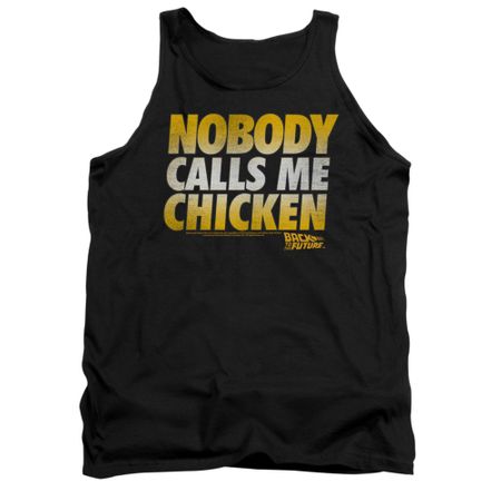 Back To The Future Tank Top Chicken Black Tanktop