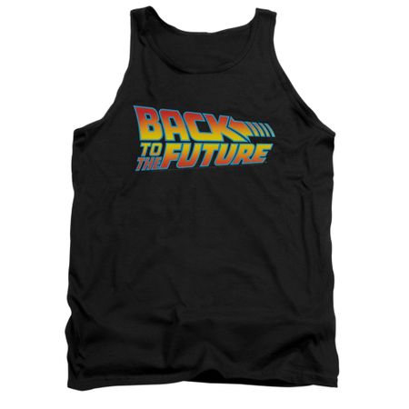 Back To The Future Tank Top Logo Black Tanktop