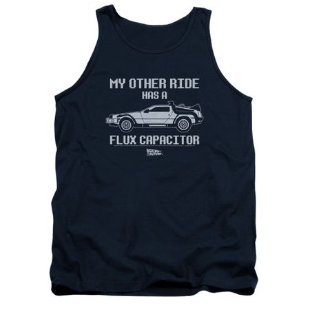 Back To The Future Tank Top Other Ride Navy Tanktop