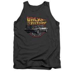 Back To The Future Tank Top Time Machine Charcoal Tanktop