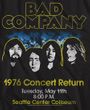 Bad Company CONCERT RETURN Classic Rock T-shirt - Black