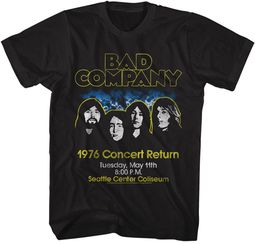 Bad Company CONCERT RETURN Classic Rock T-shirt - Black Bad Company CONCERT RETURN Classic Rock T-shirt - Black