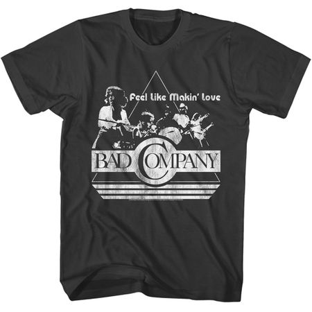 Bad Company Feel Like Makin' Love Classic Rock T-shirt - Charcoal