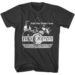 Bad Company Feel Like Makin' Love Classic Rock T-shirt - Charcoal Bad Company Feel Like Makin' Love Classic Rock T-shirt - Charcoal